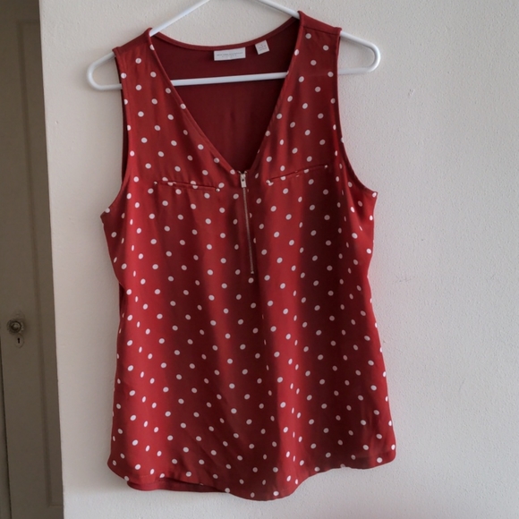 New York & Company Tops - NEW YORK & CO POLKA DOT TOP